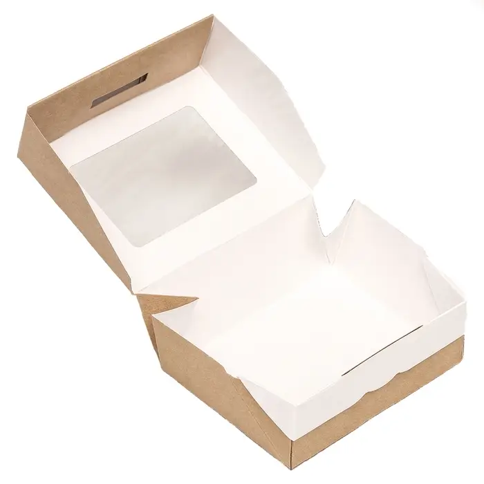 Коробка складная, крафт, 10×8×3.5 см, 0.24 л