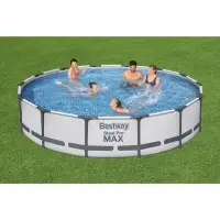 Бассейн каркасный Bestway Steel Pro MAX 56595, 427&times;84 см, фильтр-насос, круглый