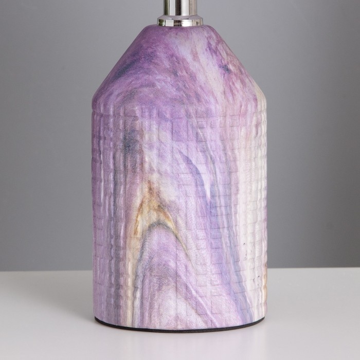 Лампа настольная Лампа настольная "Жизель" 1х40Вт Е14 сиреневый 20х20х32см