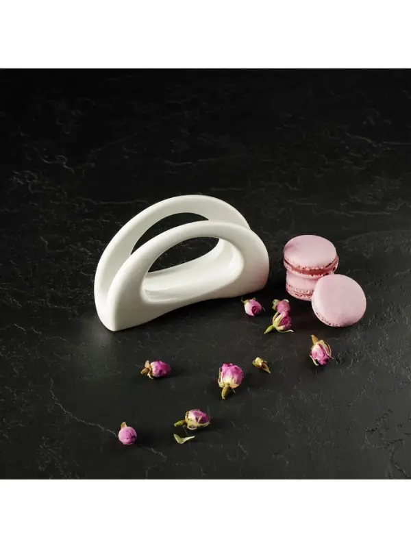 Салфетница Magistro &laquo;Бланш&raquo;, 13&times;3.5&times;8 см, фарфор, белая