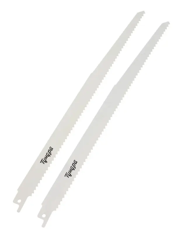 Полотна по дереву для сабельной пилы ТУНДРА, HCS, 275/300&times;4.3 мм, 2 шт.