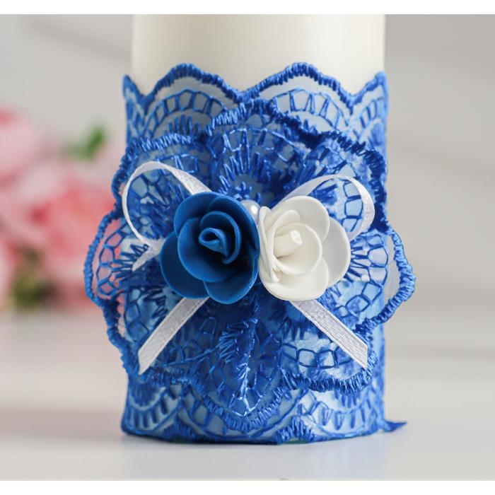 Комплект на стол молодожёнов Комплект на стол молодожёнов "Гармония", синий