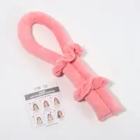 Мягкие бигуди &laquo;Волшебный локон&raquo;, 3 предмета: бигуди, резинки 2 шт., плюшевые, розовые