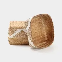 Корзинка плетёная &laquo;Манадо&raquo;, 16&times;16&times;12 см, бамбук, светлая