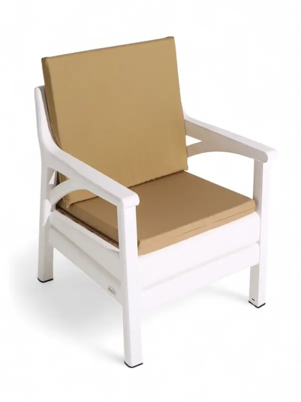 Набор садовой мебели "Евпатория" 4 предмета: 2 кресла, стол, диван 2-х местный, цвет белый