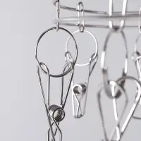 Вертушка торговая, 20 прищепок, d=36 см, цвет хром