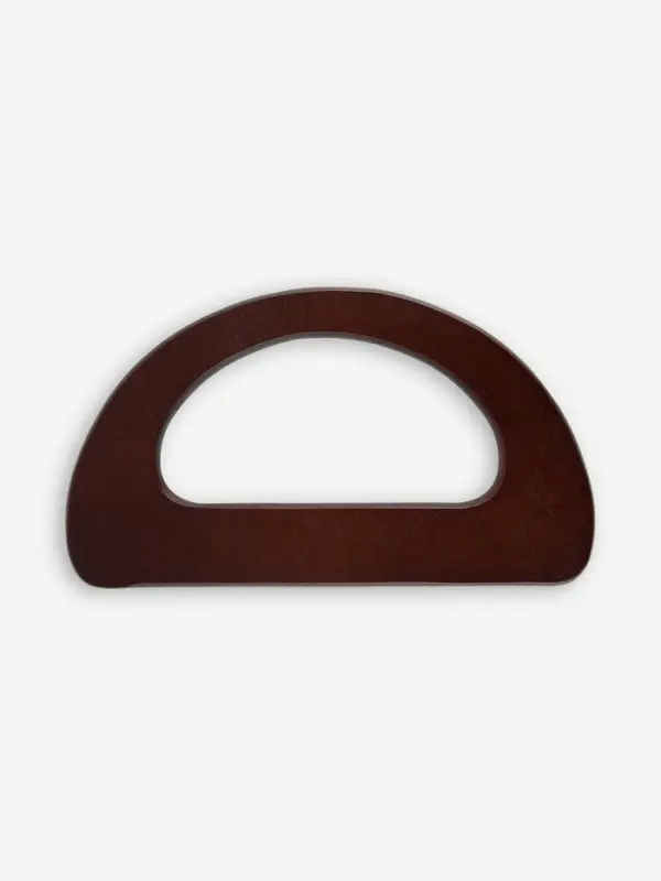 Ручки для сумки (2шт цена за пару) дерево 10*18см корич без прорези АУ