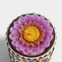 Набор свечей &laquo;Сандал. Жасмин&raquo;, 5 шт., 2 подсвечника