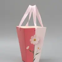 Переноска для цветов на лентах &laquo;Подарок&raquo;, 17&times;25&times;9 см
