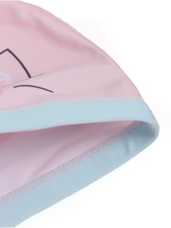 Шапочка для плавания детская &laquo;Котик&raquo;, тканевая, обхват 46-52 см