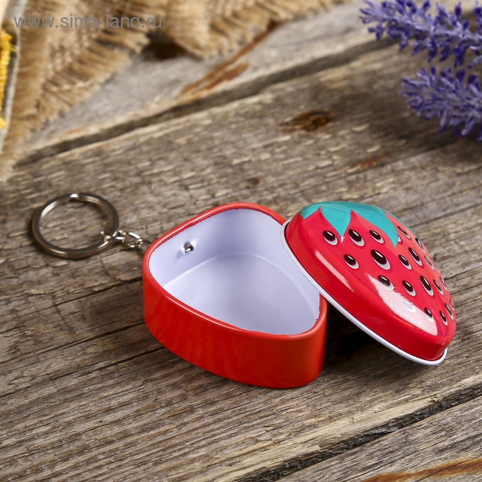Шкатулка-брелок Шкатулка-брелок "Клубничка" МИКС 4,5х5х2 см