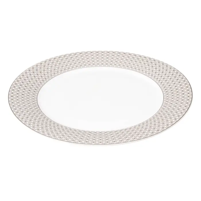 Тарелки WY Eternal, d=25.5 см, обеденные, набор 2 шт., фарфор, белые