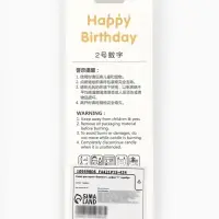 Свеча для торта &laquo;Элемент&raquo;, цифра "1" серебро