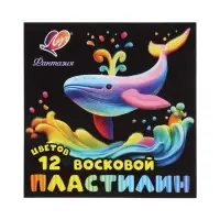 Пластилин мягкий (восковой) &laquo;Луч. Фантазия&raquo;, 12 цветов, 180 г, со стеком, МИКС