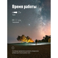 Фонарь налобный светодиодный аккум. КОСМОС KOC-LiPoH3WCOB, 3Вт