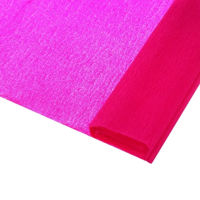 Бумага крепированная 50 х 200 см, в рулоне, 32 г/м2, малиновая Бумага крепированная 50 х 200 см, в рулоне, 32 г/м2, малиновая