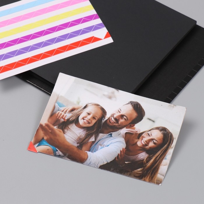 Фотоальбом 25 листов (наклейки+кольца) Фотоальбом 25 листов (наклейки+кольца) "Страна уроков" 19х27х3 см