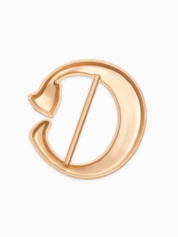 Пряжка для платка &laquo;Лисичка&raquo;, с хвостиком, цвет матовое золото