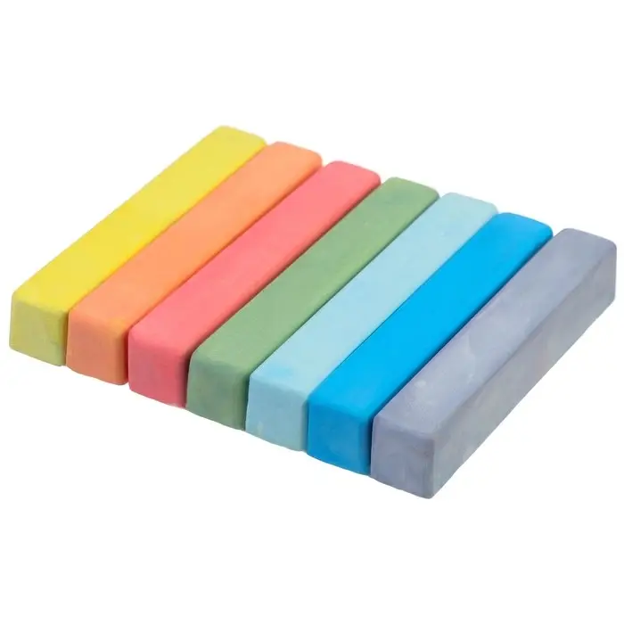 Мелки цветные школьные, набор 7 шт. «Эльза» «Холодное сердце», прямоугольные Мелки цветные школьные, набор 7 шт. «Эльза» «Холодное сердце», прямоугольные