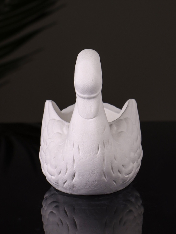 Кашпо "Лебедь" 9х10х6 см, натуральный