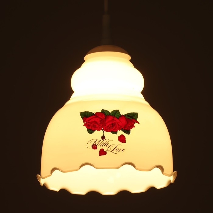 Светильник BayerLux Светильник BayerLux "Елена" 1 лампа E27 60 Вт молочный ( рис.МИКС)