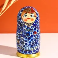 Матрёшка дерево &laquo;Зина&raquo;, 5-ти кукольная, 18 см, ручная работа, МИКС