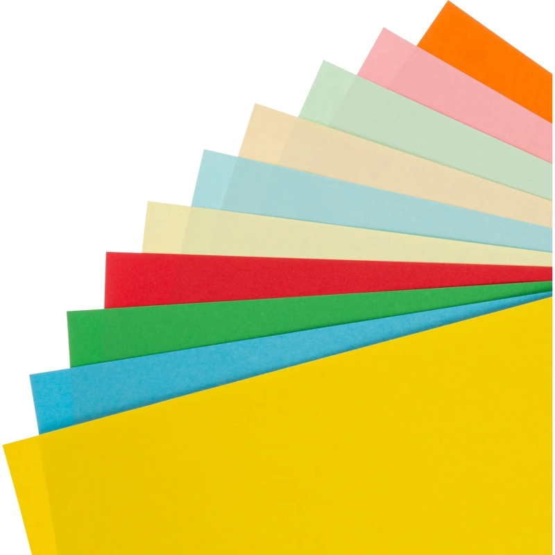 Бумага цветная Attache Multicolor А4,80г(10цв.интенсив,пастель по 10л)100л