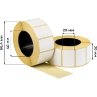 Термоэтикетки ТОП 30х20, 1000 шт/рул, вт.40 7рул/уп(спайка)