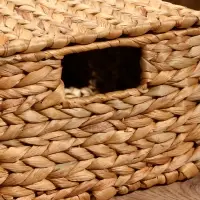 Корзинка прямоугольная с крышкой, 33×22×14 см, водный гиацинт Корзинка прямоугольная с крышкой, 33×22×14 см, водный гиацинт