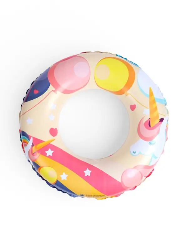 Круг для плавания &laquo;Единорог&raquo;, надувной, d=75 см, от 3 лет, разноцветный