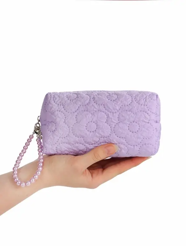 Косметичка дор Цветок 17*6*9, отд на молнии, сиреневый