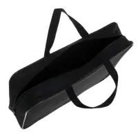 Папка с ручками А4, 360&times;270&times;80 мм, текстильная, внутренний карман, чёрный 1Ш48