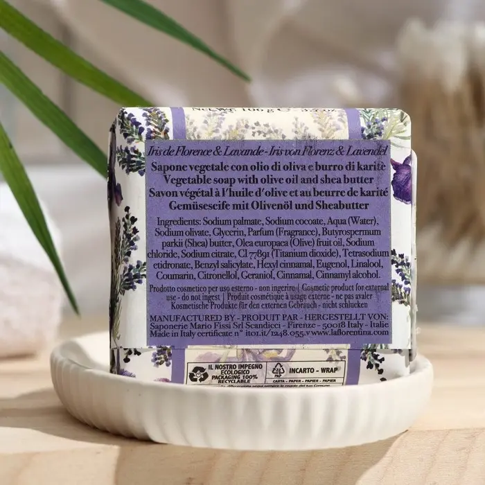 Мыло твердое La Florentina iris of florence-lavender, 106 г