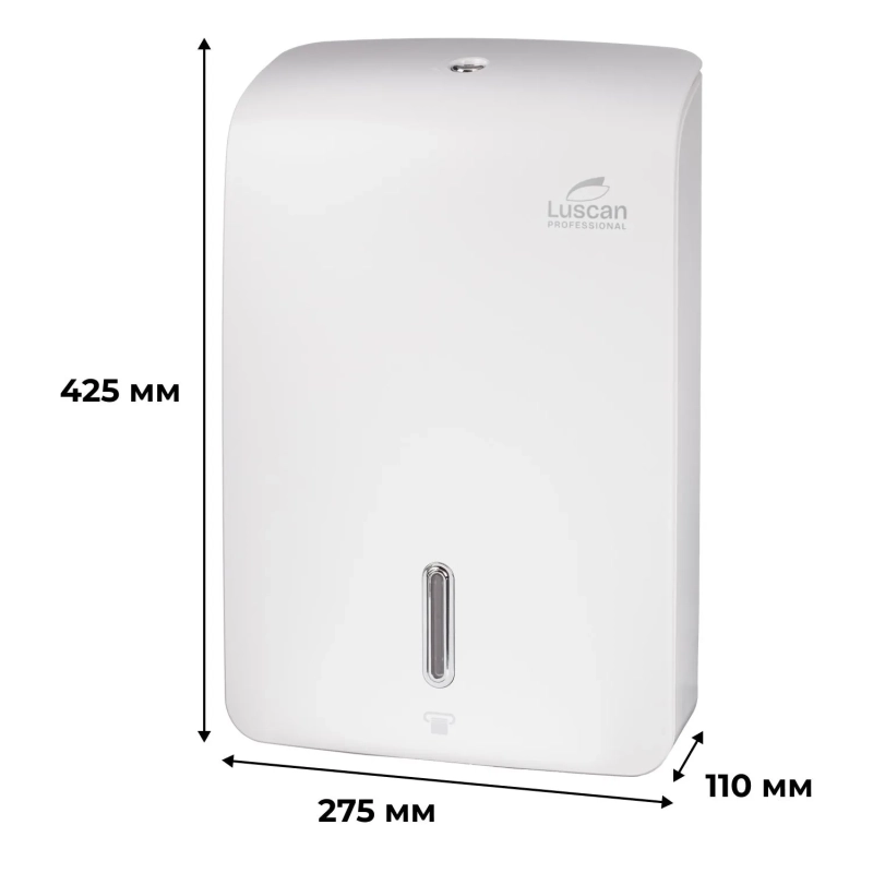 Диспенсер для полотенец лист Luscan Prof Etalon Z-слож maxi белый 151061