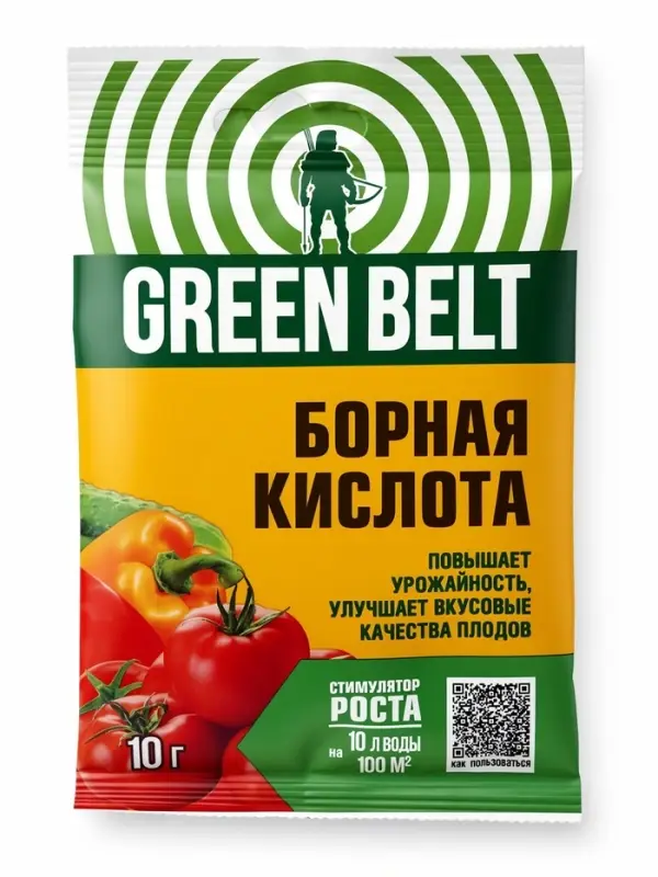 Удобрение Борная кислота &laquo;Грин Бэлт&raquo; микроудобрение, 10 г