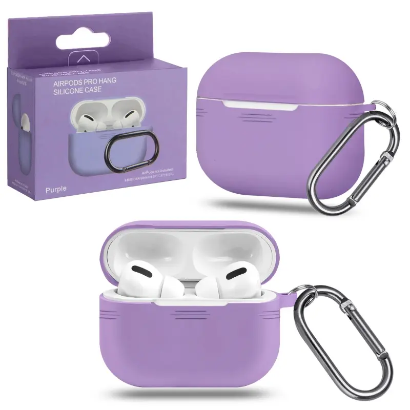 Чехол для AirPods Pro с карабином №6 Violet