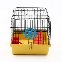Клетка для грызунов "Мини" одноярусная, 29 x 25 х 24 см, желтый Клетка для грызунов "Мини" одноярусная, 29 x 25 х 24 см, желтый