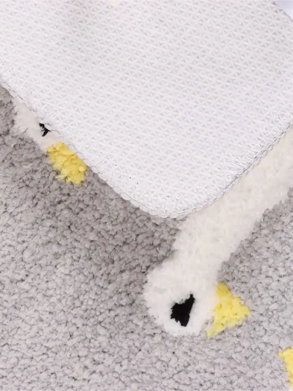 Коврик Доляна &laquo;Гуси&raquo;, 40&times;60 см, микрофибра, серый