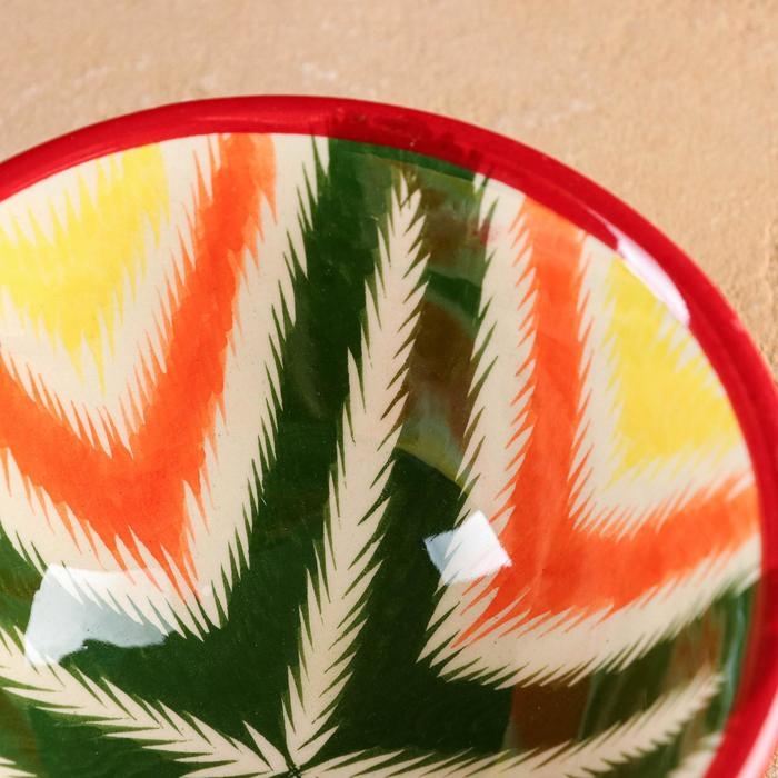 Пиала Риштанская Керамика  Пиала Риштанская Керамика "Атлас", 11,5 см, большая, разноцветный