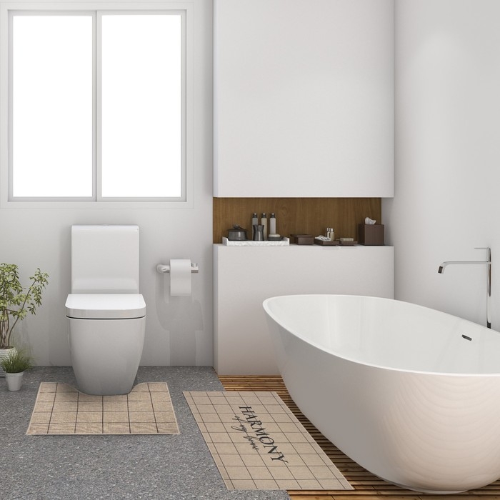 Набор ковриков для ванной Этель Набор ковриков для ванной Этель "Harmony" 2 шт, 48х78 см, 40х45 см