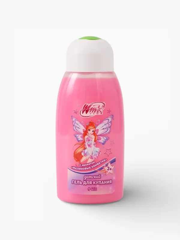 Детский гель для купания, аромат: малиновые конфеты, 320 мл, Винкс