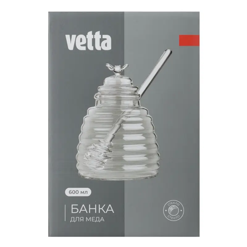 VETTA Банка для меда 600 мл, стекло