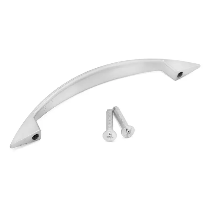 Ручка-скоба мебельная ТУНДРА LIGHT РС003AL, м/о 96 мм, цвет хром