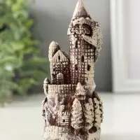 Фигура "Замок" размер 12х6 см, гипс, цвет коричневый