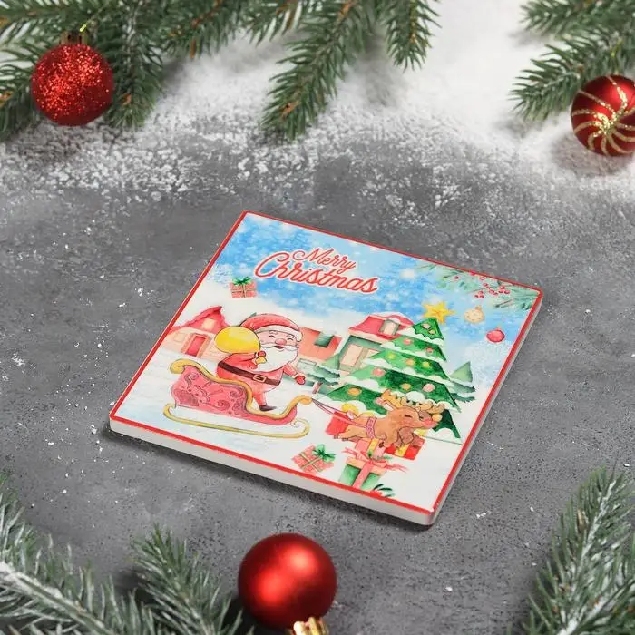 Подставка под горячее Доляна «Зимний праздник», 10,8×10,8 см Подставка под горячее Доляна «Зимний праздник», 10,8×10,8 см