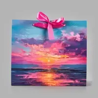 Пакет подарочный &laquo;Море&raquo;, M, 25,5 х 30 х 9 см