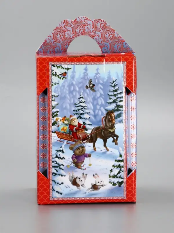 Подарочная новогодняя коробка «Золотая рыбка» 15.8×15.8×23.5 см Подарочная новогодняя коробка «Золотая рыбка» 15.8×15.8×23.5 см