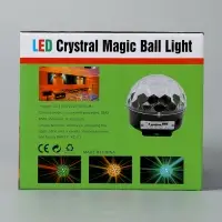 Ночник проектор &laquo;Хрустальный диско-шар&raquo; 17.5 см, динамик, свечение RGB, 220 В