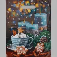 Пакет &laquo;Свечи&raquo; полиэтиленовый с вырубной ручкой, 30&times;40 см, 35 мкм