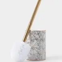 Ёршик для унитаза с подставкой &laquo;Лили&raquo;, 9.5&times;9.5&times;37 см, белый